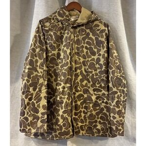 VTG Sportsman Choice Camo Camouflage All-Weather Jacket Hooded Mens Medium